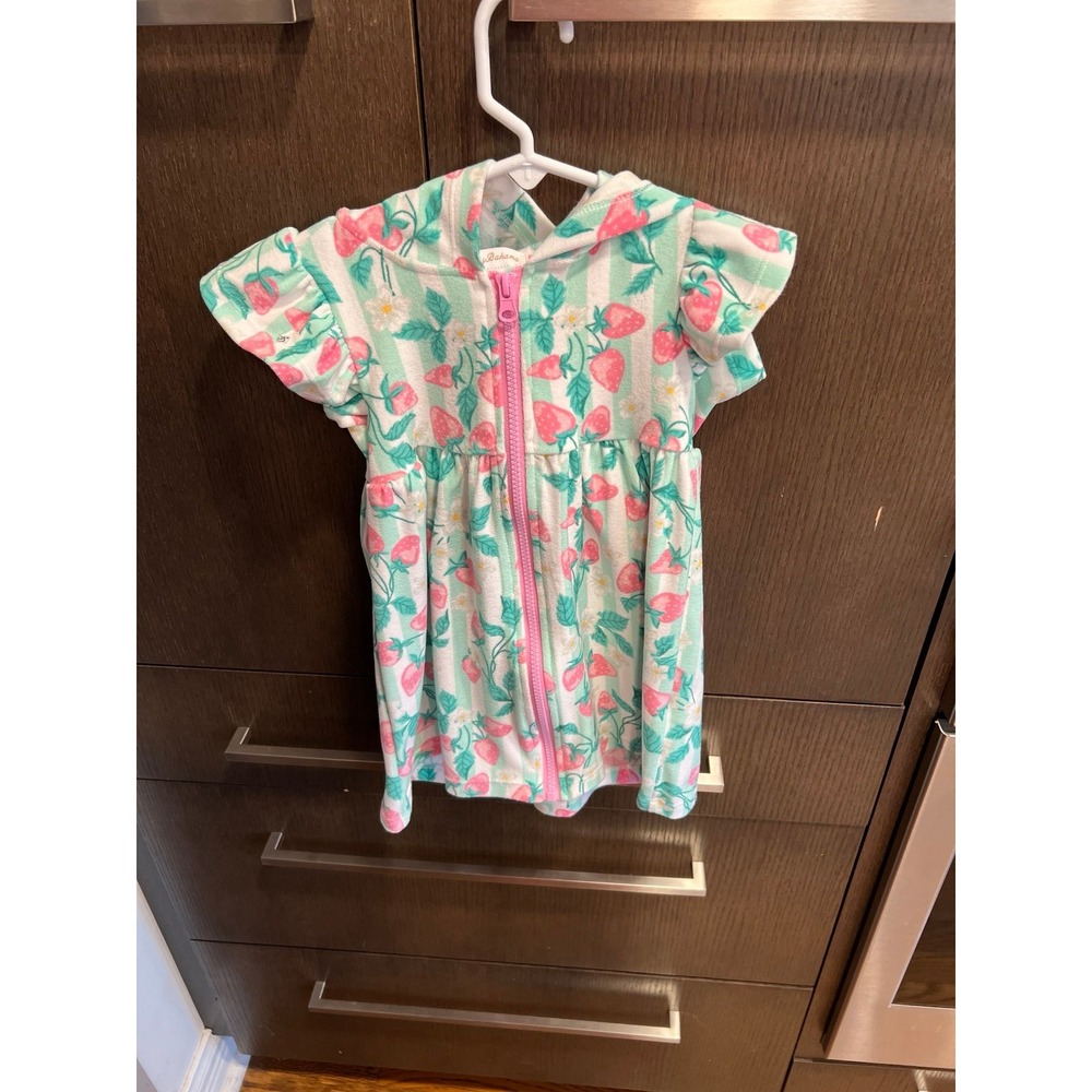 Tommy Bahama strawberry girls terry cover up size 2T